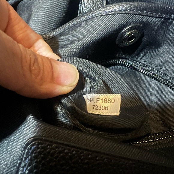 Coach Metropolitan small backpack in soft pebble leather in deep navy